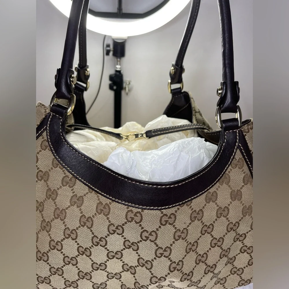 Gucci GG Canvas D Ring Shoulder Bag - Picture 13 of 16